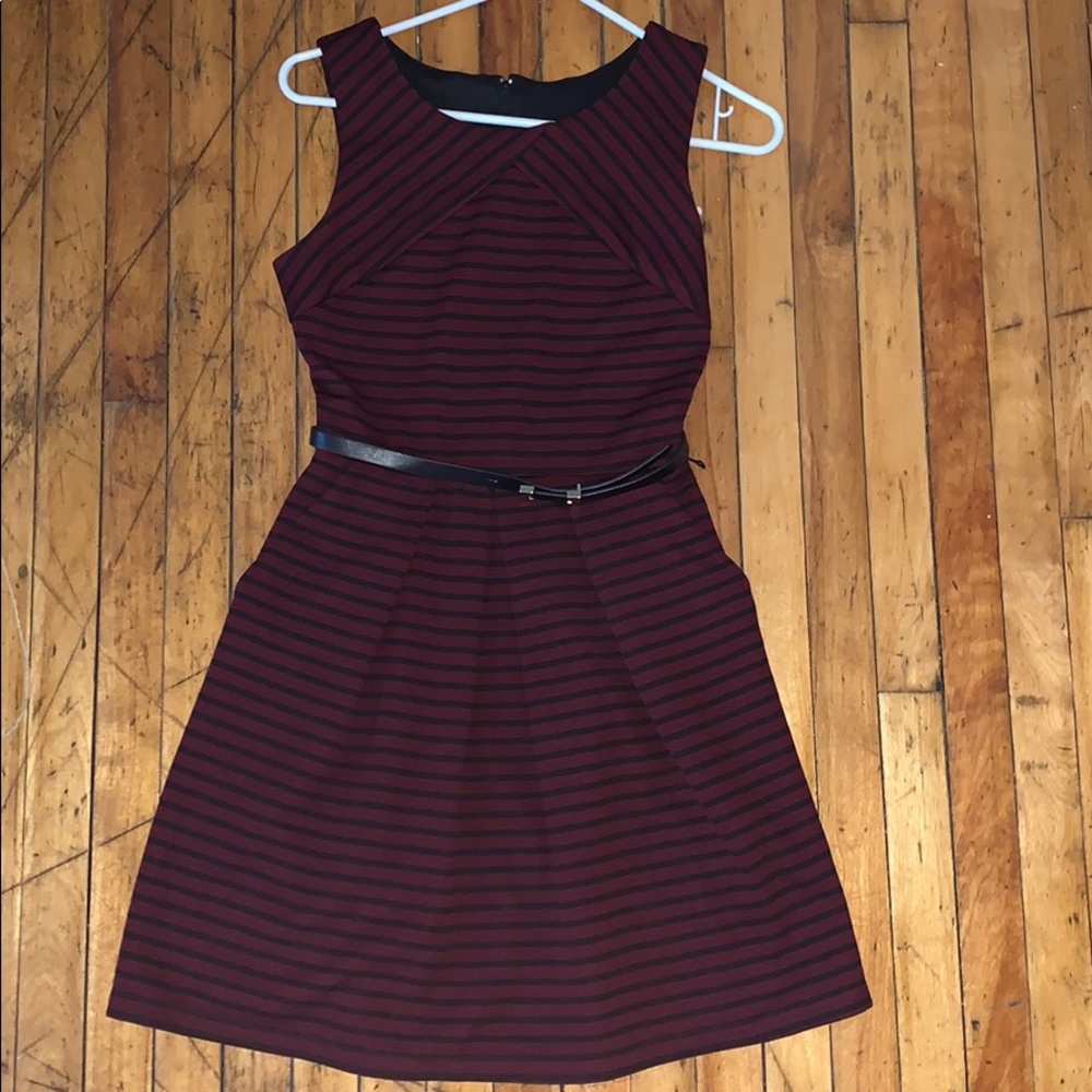 Striped Red Dress